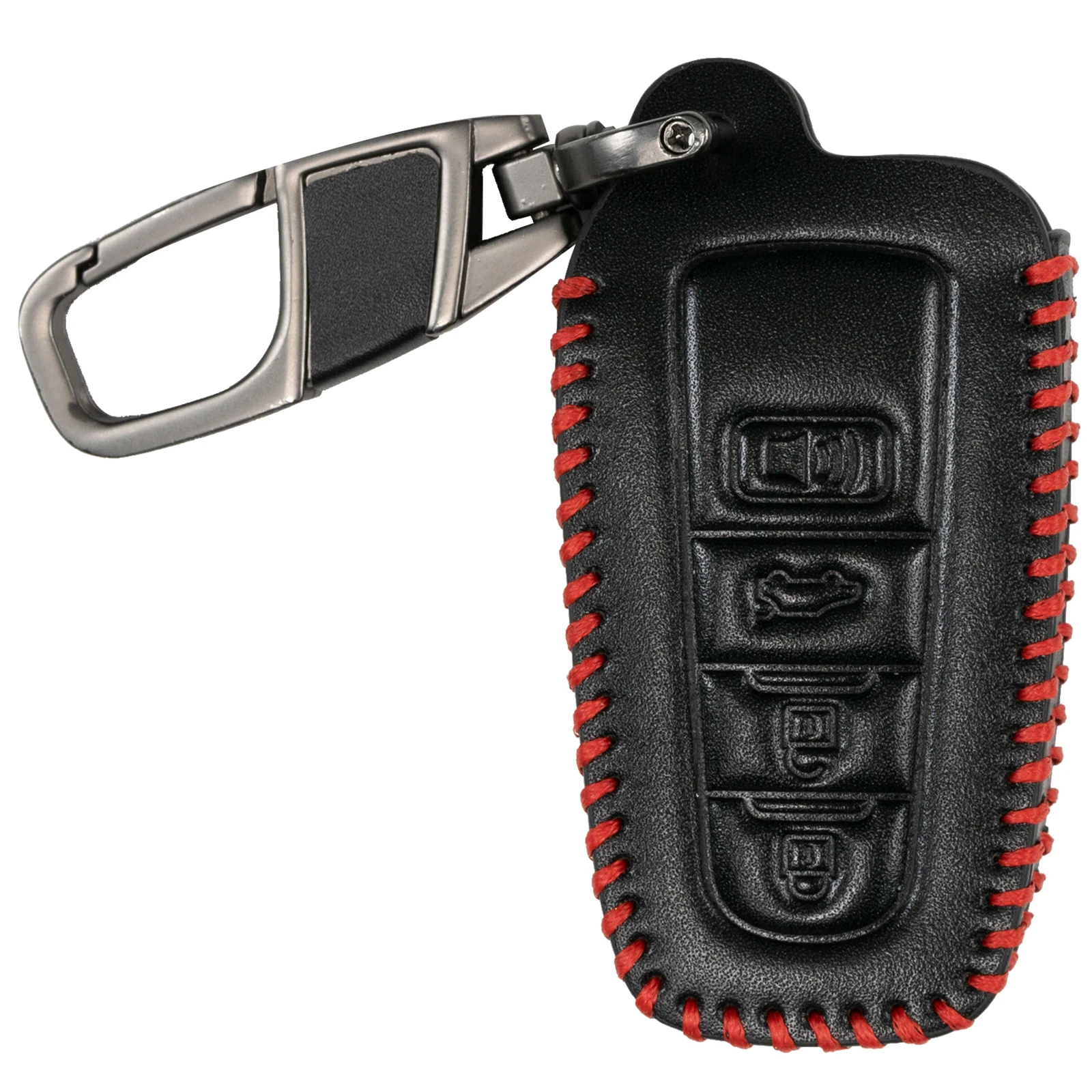 PU Leather Remote Key Chain Ring Case Cover Shell Protect For Toyota CHR Camry Corolla RAV4 Highlander Prius Land Cruiser Prado