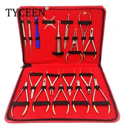 18pcs/set Dentist Orthodontic Tools Set Orthodontic pliers Forming pliers stainless steel Instrument Archwire orthodontic set