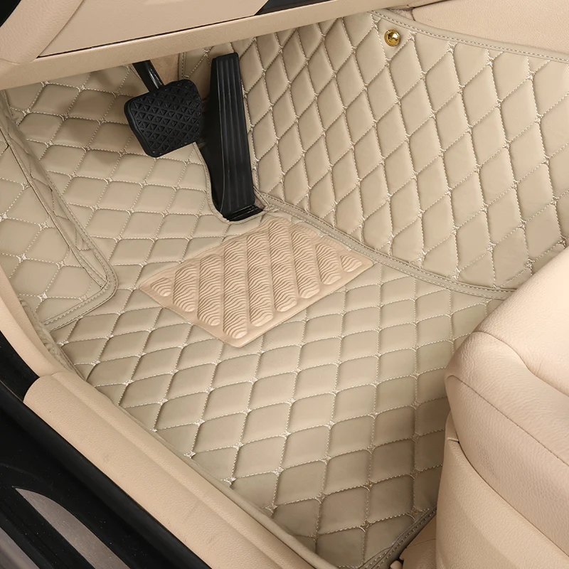 Leather Car Floor Mats 100% For Nissan Pathfinder R51 2005-2012 Auto Foot Pads Styling Accessories Interior Tapetes Para Carros