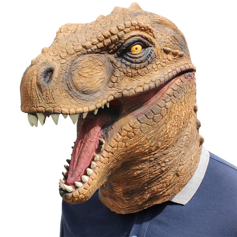 Tyrannosaurus Rex Headgear Novelty Halloween Costume Party Animal Jurassic Head Mask (Dinosaur)