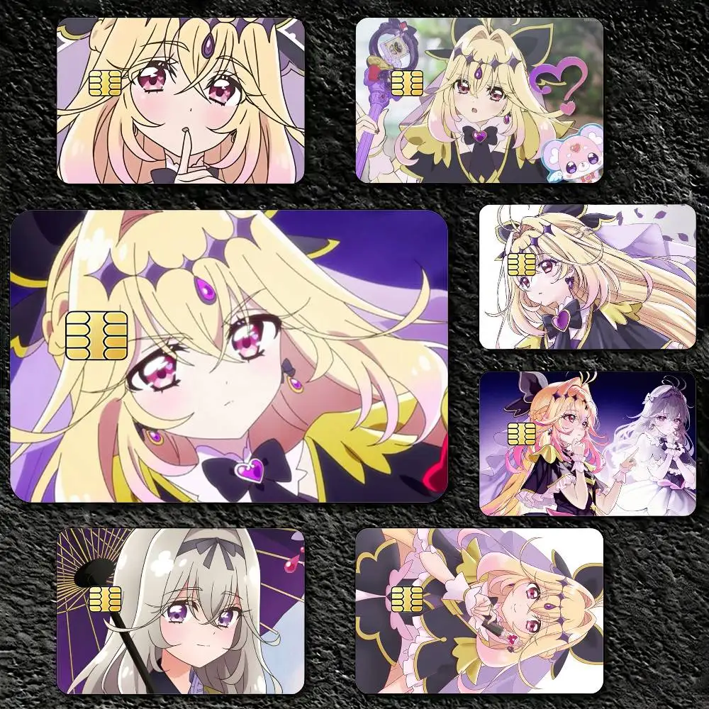 M-Moria L-Luruka Star D-Detective P-Precure Credit Card Skin Stickers For VISA Bank Metro Access Card Protective Cover Sticker