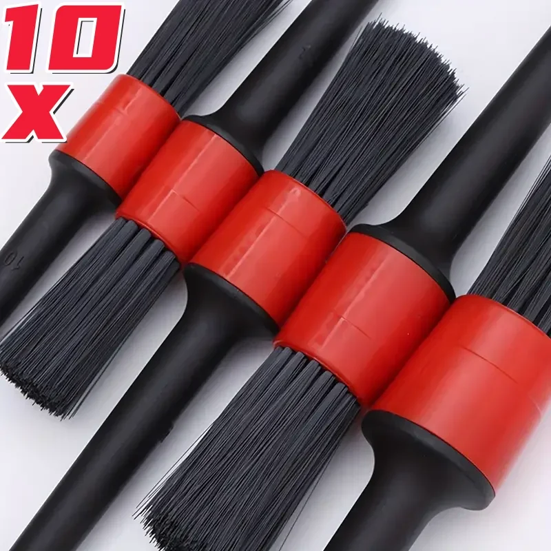 5/10pcs Detailing Brush Set Car Brushes Car Detailing Brush For Auto Cleaning Dashboard Air Outlet Wheel Wash Maintenance Tool