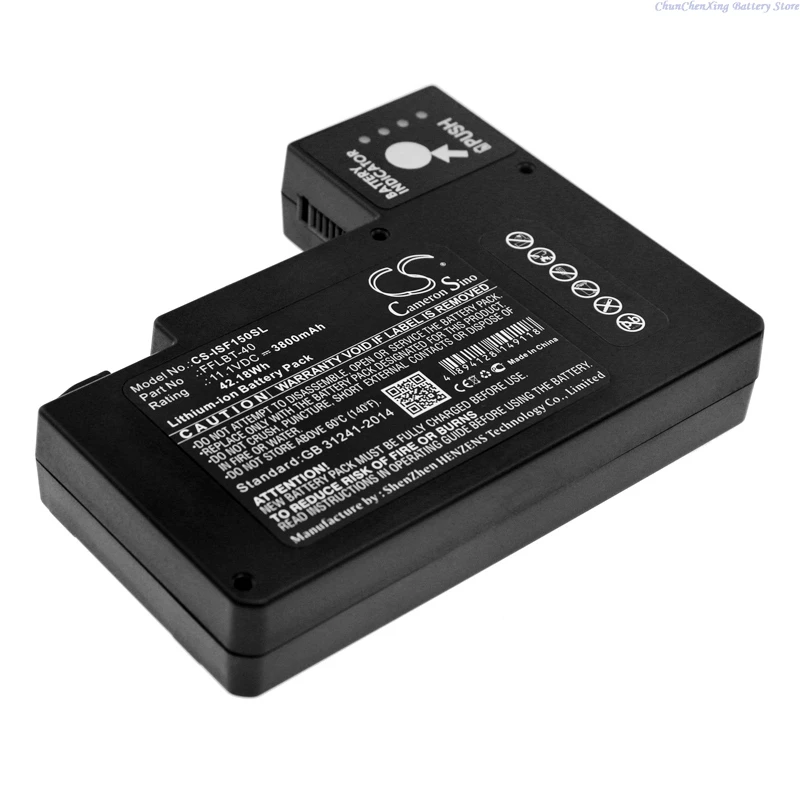 11.1V 3800mAh Battery FFLBT-40, FBTR-40 for INNO IFS15M, IFS-15H, View 3 Fusion Splicers,View 4S,View 5,IFS-15M+,IFS-55,V4M,V12M