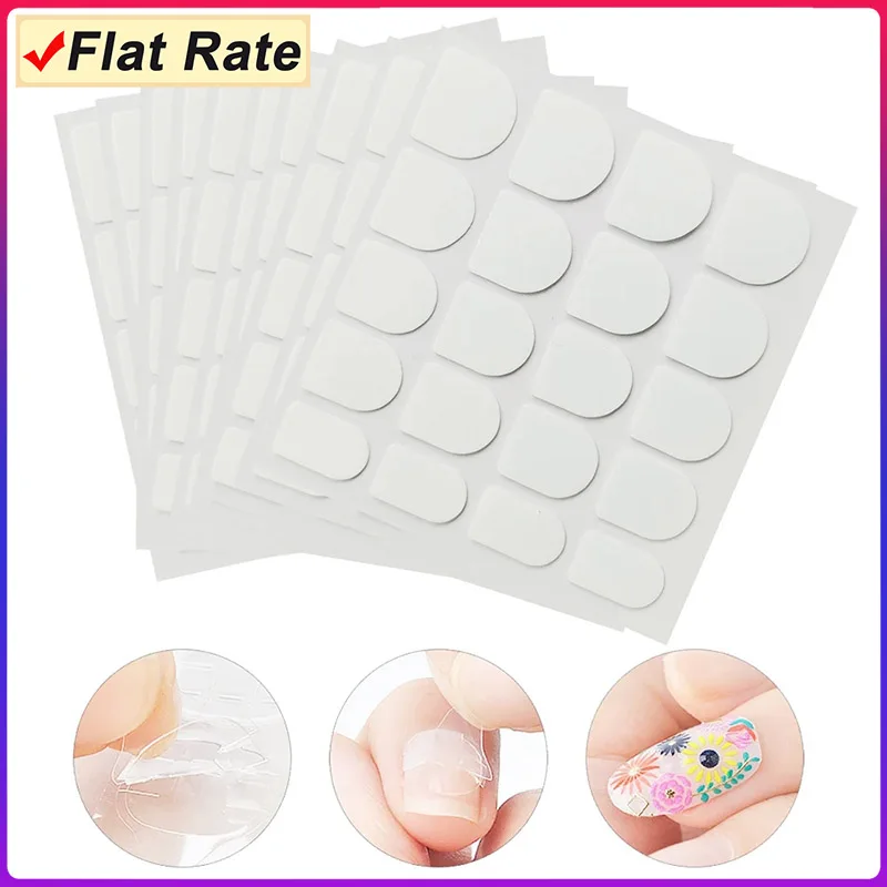 

(Buy 2 packs or more to reduce shipping fee) 10 Sheets/pack Sticky Multi Sizes Nail Adhesive Tabs Sticker For Finger Toenail