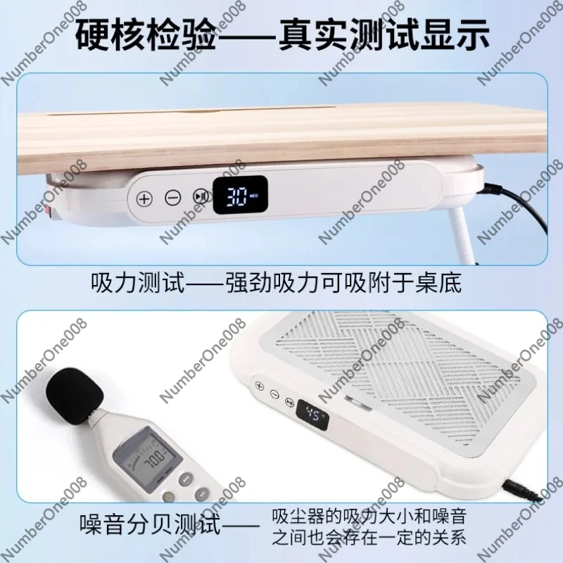 Nail Art Vacuum Cleaner Twin Turbo Brushless Low Noise High Power Nail Dust Remover Salon Tool