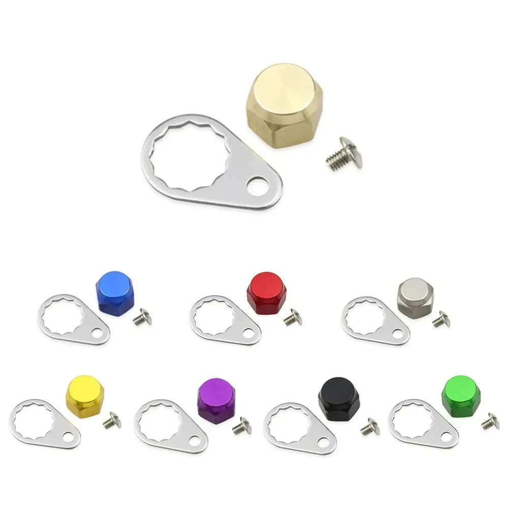 

1 Set Baitcasting Fishing Reel Crank Nut Locking Plate Screw Cap DIY Fishing Reel Handle Left/Right Replacements Accessories