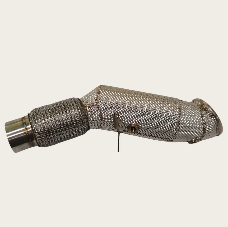Car Part 304 Stainless Steel for 330i B48 G20 Front Section Downpipe Heat-Insulated Exhaust Pipes