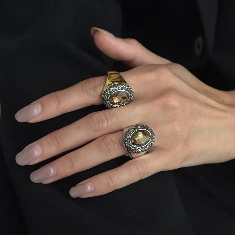 1/2/3 Stück Übertriebener Mehrschichtiger Legierungs-Emaille-Liebesanhänger Ring Urlaubshalskette für Frauen Party-Schmuck-Accessoires – Detail 5