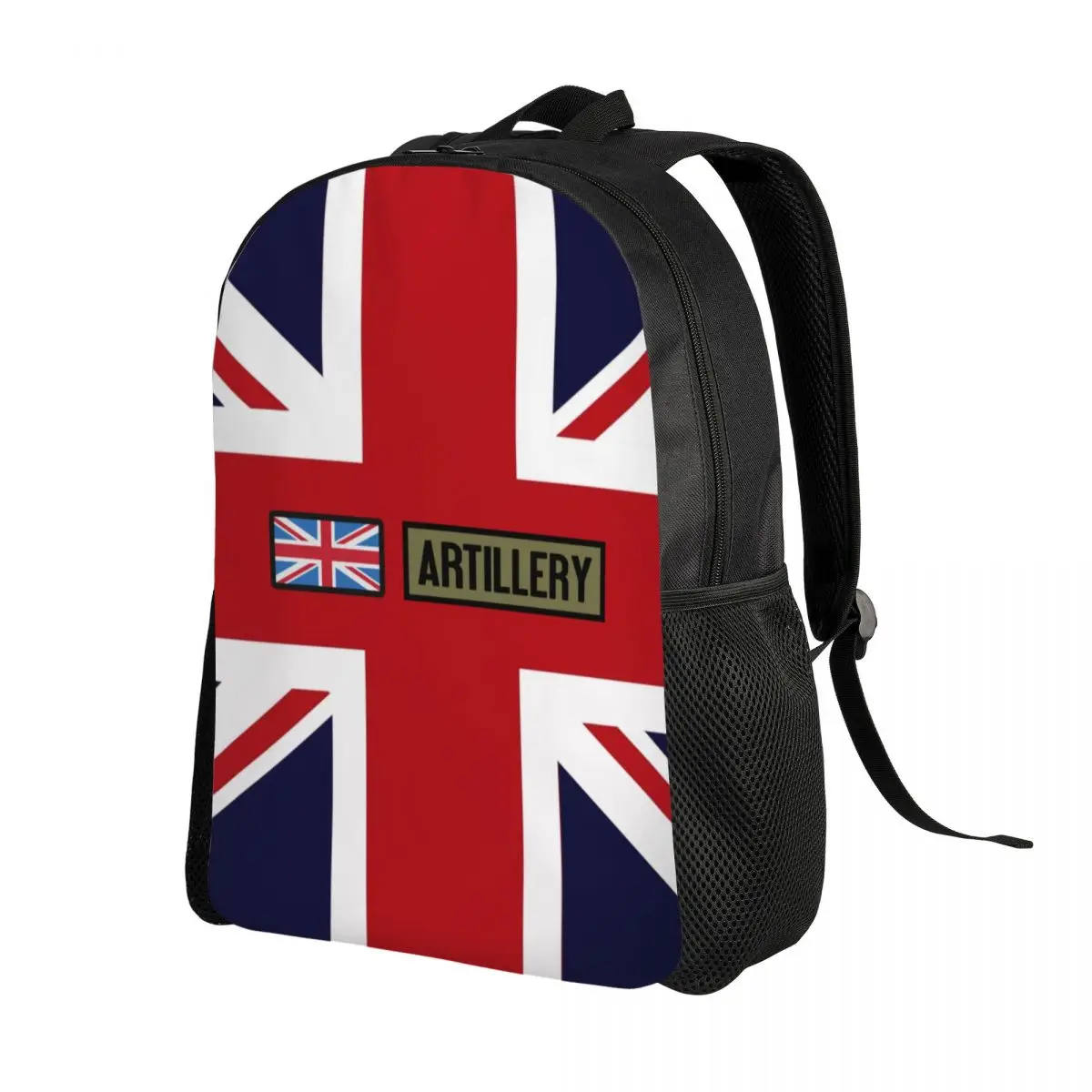 Union Jack British Flag Artillery Laptop Backpack Men Women Fashion Bookbag for School College Students Bag