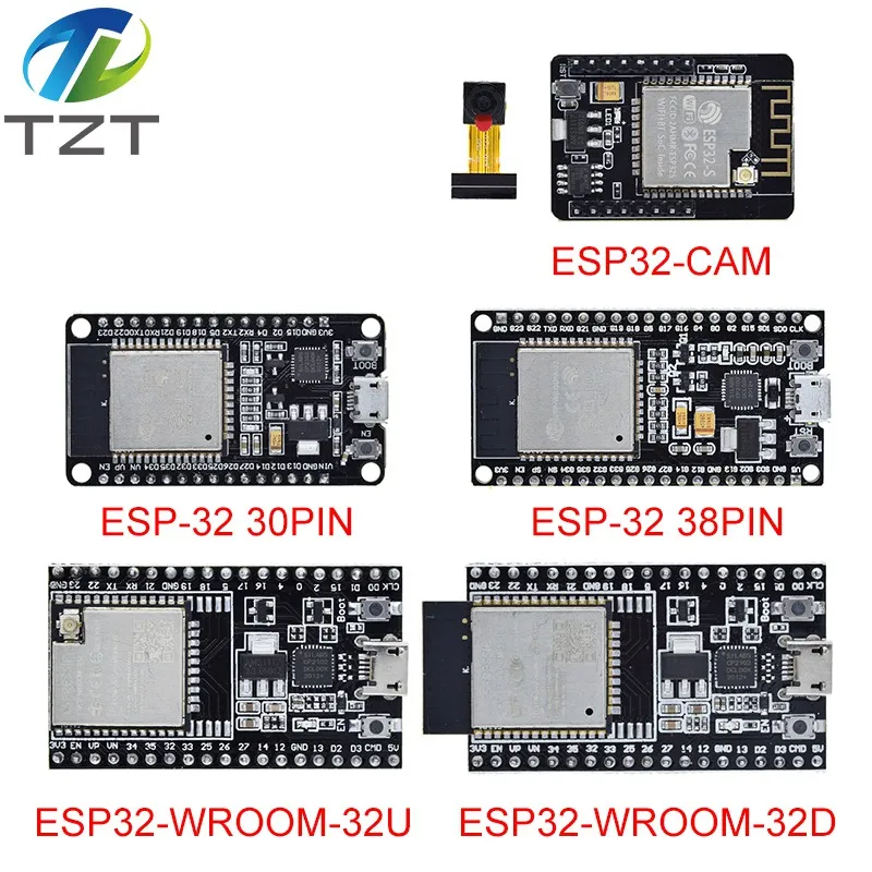 DIYTZT ESP32 Development Board WiFi+Bluetooth Ultra-Low Power Consumption Dual Core ESP-32 ESP-32S ESP32-CAM ESP-WROOM-32