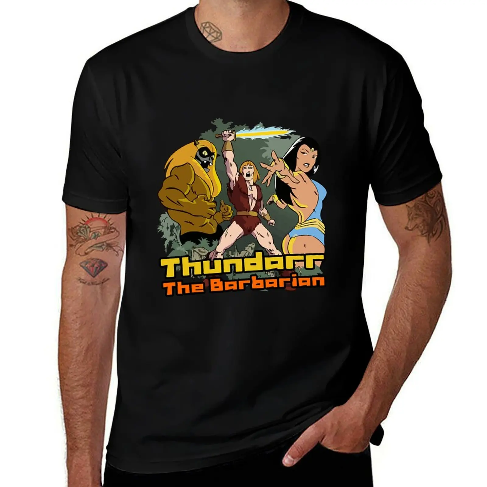 

Thundarr the Barbarian T-Shirt Basic Tee Shirt for Everyday Outfit