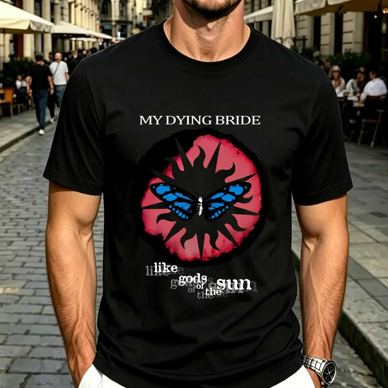 washed T Shirt MY DYING BRIDE Like Gods of The sun All Size S To 5XL LL1796 long sleeves vintage Washed Slightly streetwear