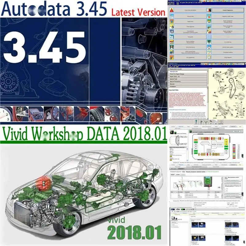 2024 Hot Auto Data 3.45 Car Software Vivid Work-shop Data AtrisStakis Technik 2018.01V Multi languages Polish Spanish Link Udisk