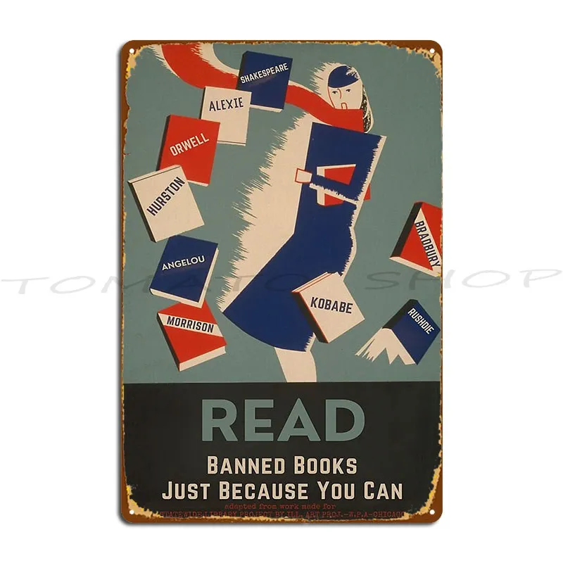 Read Banned Books The Prisoner Day 178 | 365 Day Creative Project Blithe Spirit   Metal Plaque