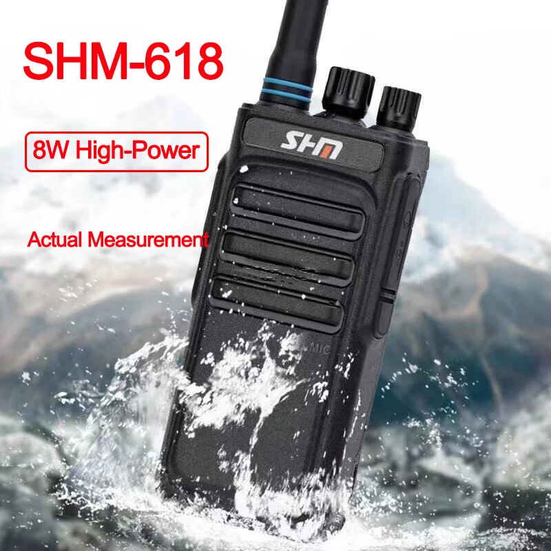 1\2 pcs SHM Walkie Talkie 8W High Power CB Radio Station portable powerful radios Transceiver 10KM Intercom talkie walkie