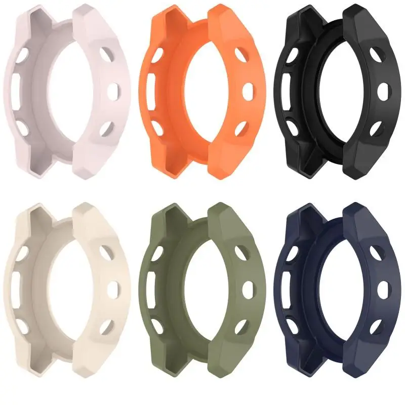 Flexible Hollow TPU Watch Protector Shell Compatible with Garmin Descent G1 G1 Solar G2 Outdoor Anti Collision Edge Cover