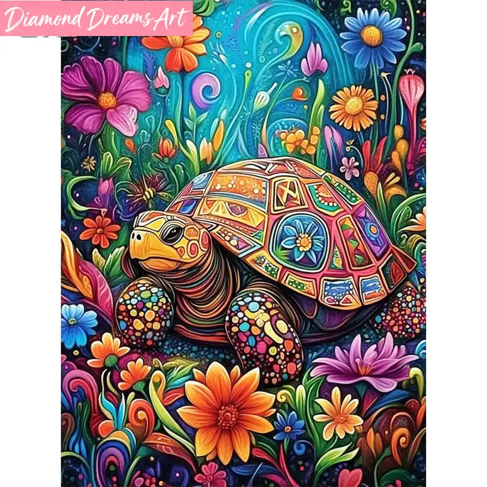 Frameless, DIY Diamond Painting Turtle Picture Of Rhinestone