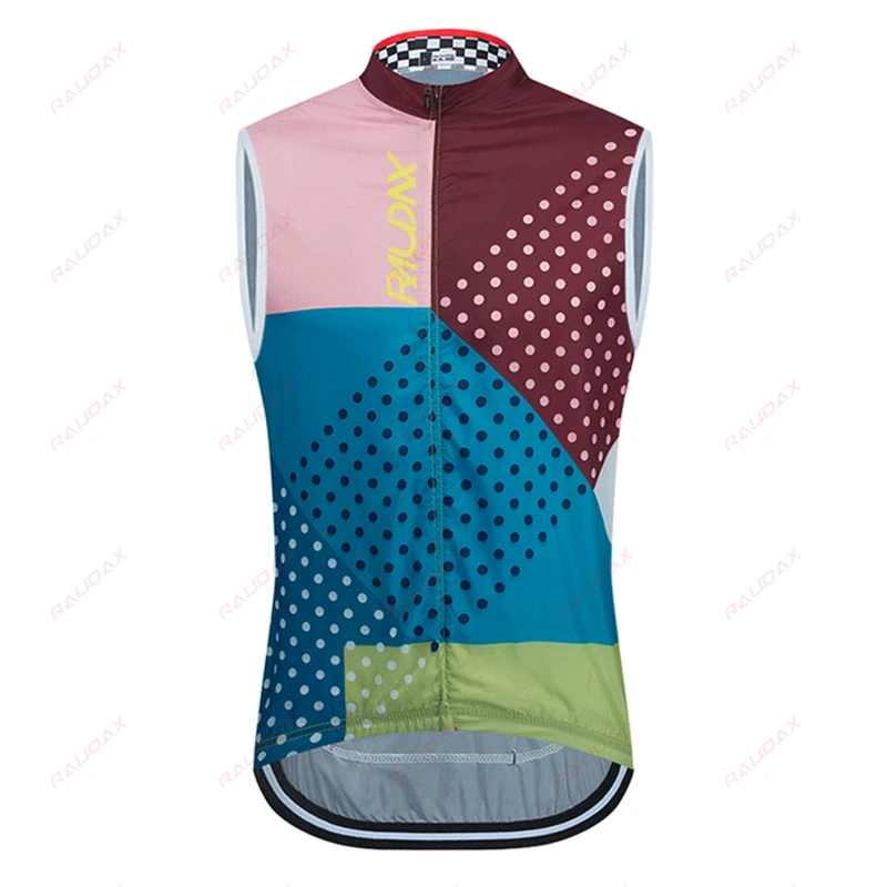 

RAUDAX-Men's Windproof Cycling Jacket, Sleeveless Tank Top, Breathable Quick Dry, Off Road Sports, Impermeable Jacket, Summer