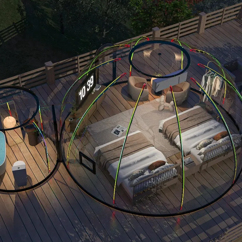Full Hous Outdoor Glass Polycarbonate Dome House Glamping For Winter China Designs Bubble Dome Room