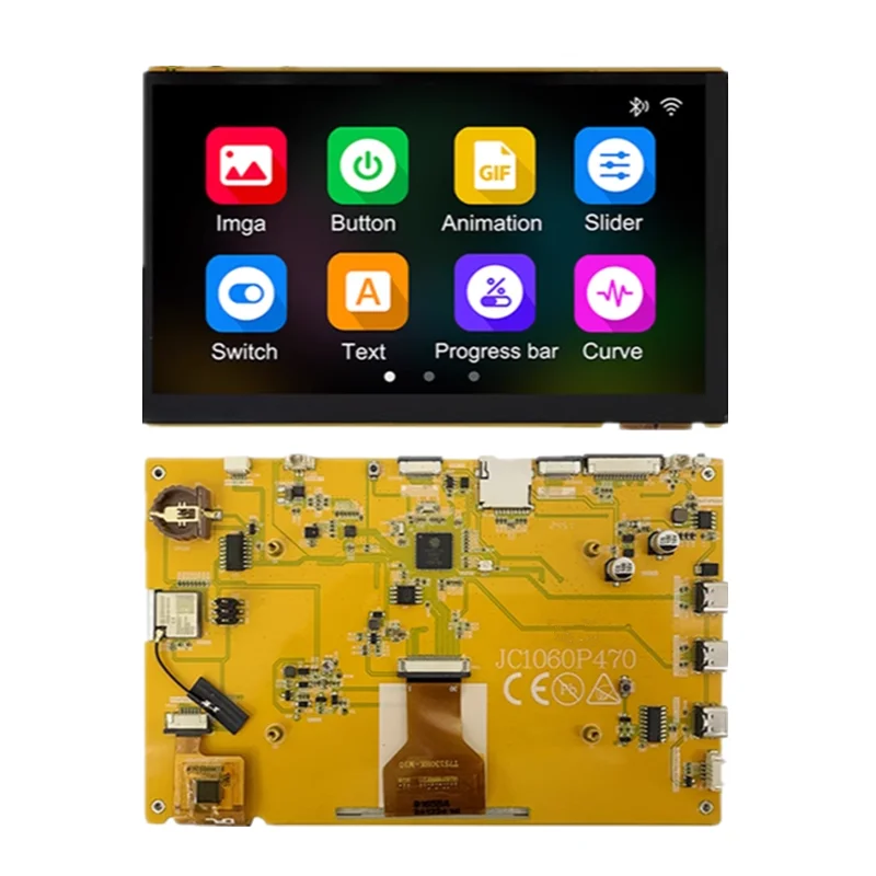 ESP32 P4 7inch LCD Development Board Capacitive Touch Screen  ESP32-C6 Camera Speaker Port for Arduino ESP IDE
