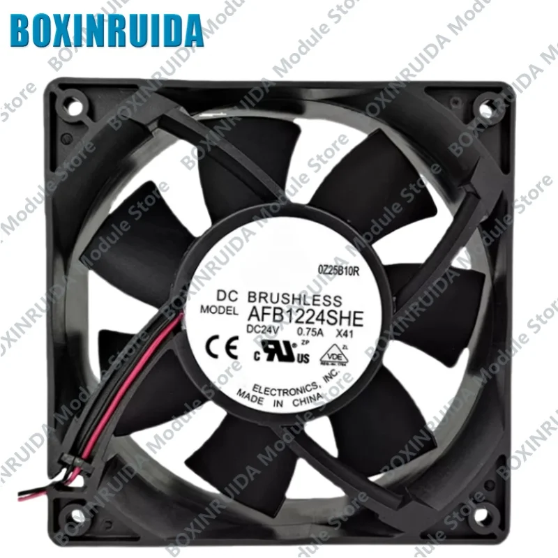 Brand new original AFB1224SHE DC24V 0.75A frequency converter violent silent cooling fan