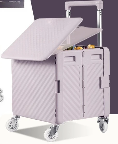 

Shopping, small cart, household light portable folding shopping cart