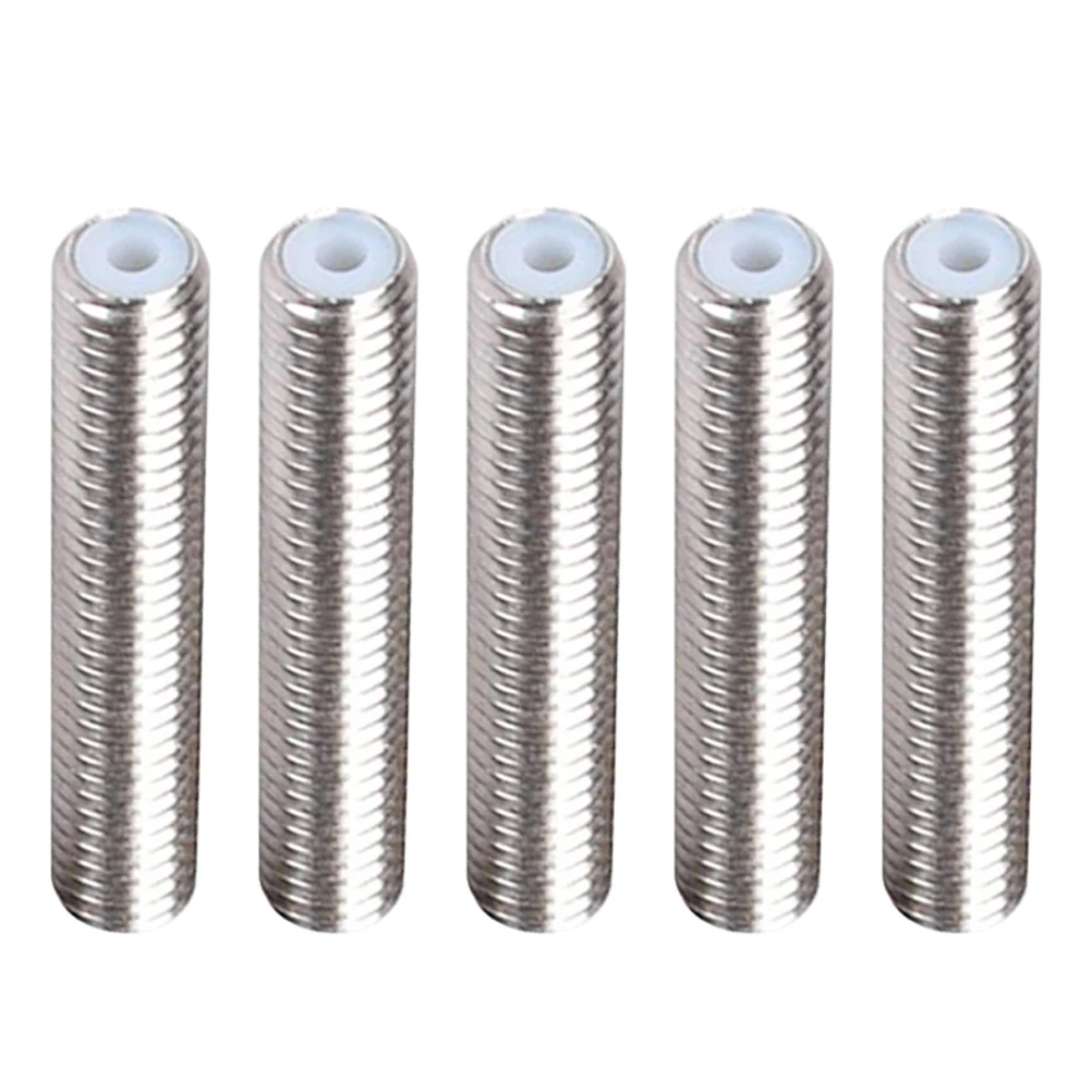 

5pcs Printer Throat Tube Stainless Steel PTFE Extruder 1.75mm Feed Long Extruder Tube Life Replacement