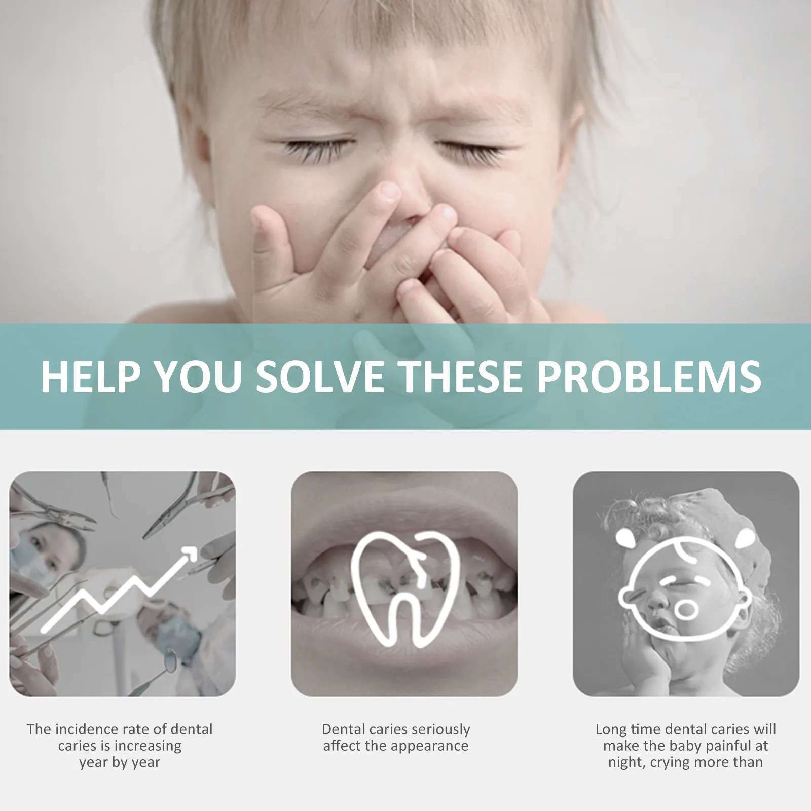 

3Pcs Baby Oral Care Brush Soft Finger Toothbrush for Infants Toddlers Reusable Hygienic Travel Friendly Compact Storage