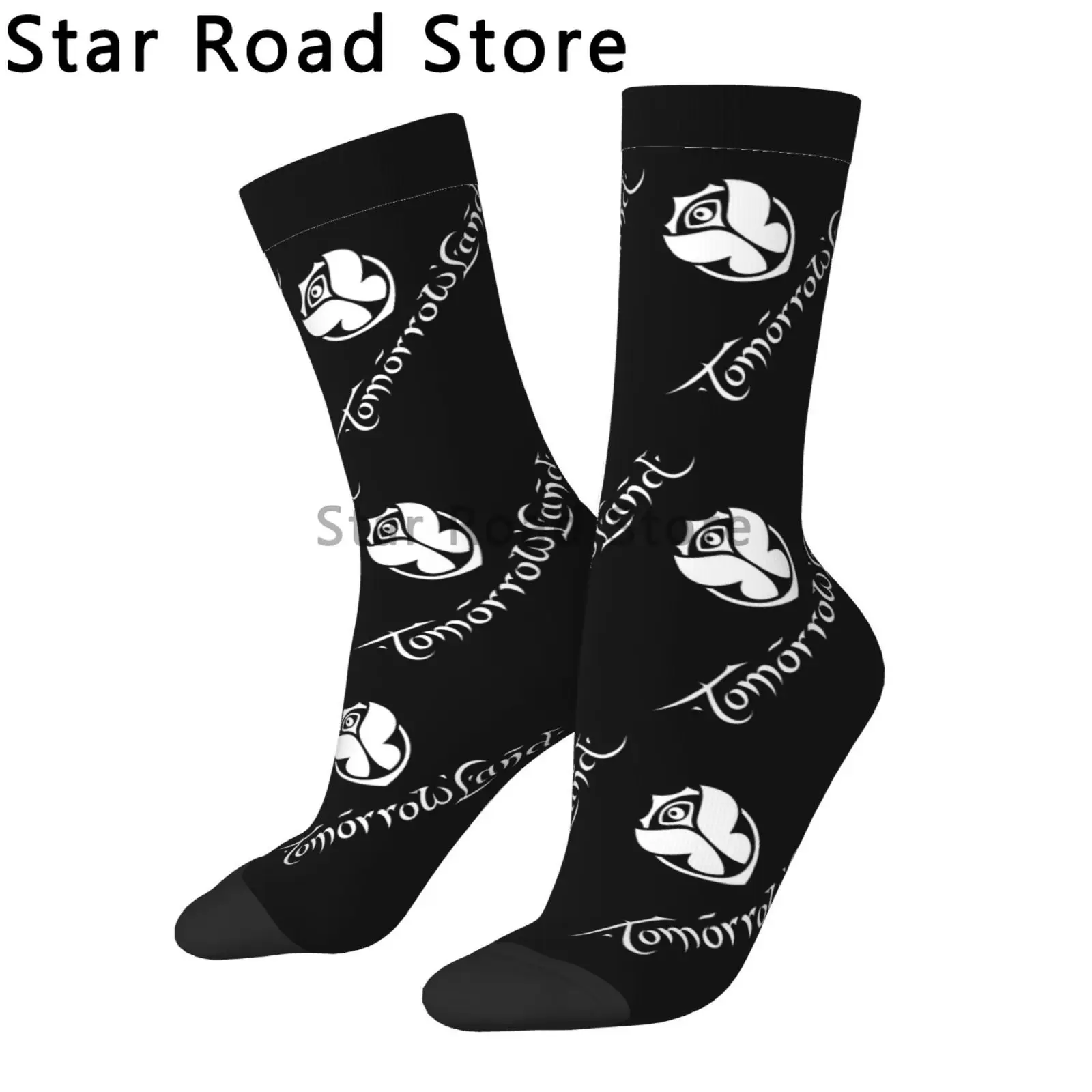 

Fashion Tomorrowland Festival Socks Women Men Warm 3D Print Electronic Music Football Sports Socks Birthday Gifts Idea