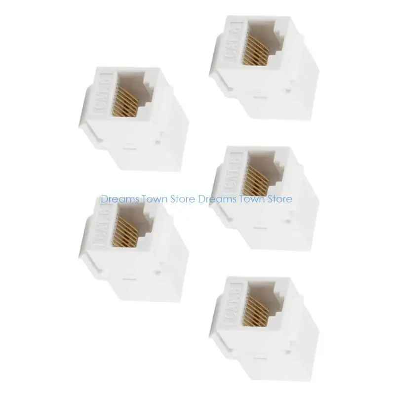 HX6A 5 قطعة وحدة الشبكات 8P8C RJ45 CAT6 الكمون المنخفض تمر من خلال موصل لتركيب مركز البيانات المنزلي للمكتب #2