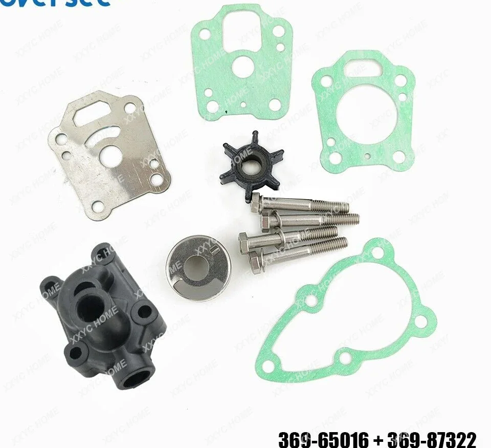 

369-87322 Water Pump Repair Kit For Tohatsu Nissan 4HP 5HP Outboard Engine M5BS 369-65021