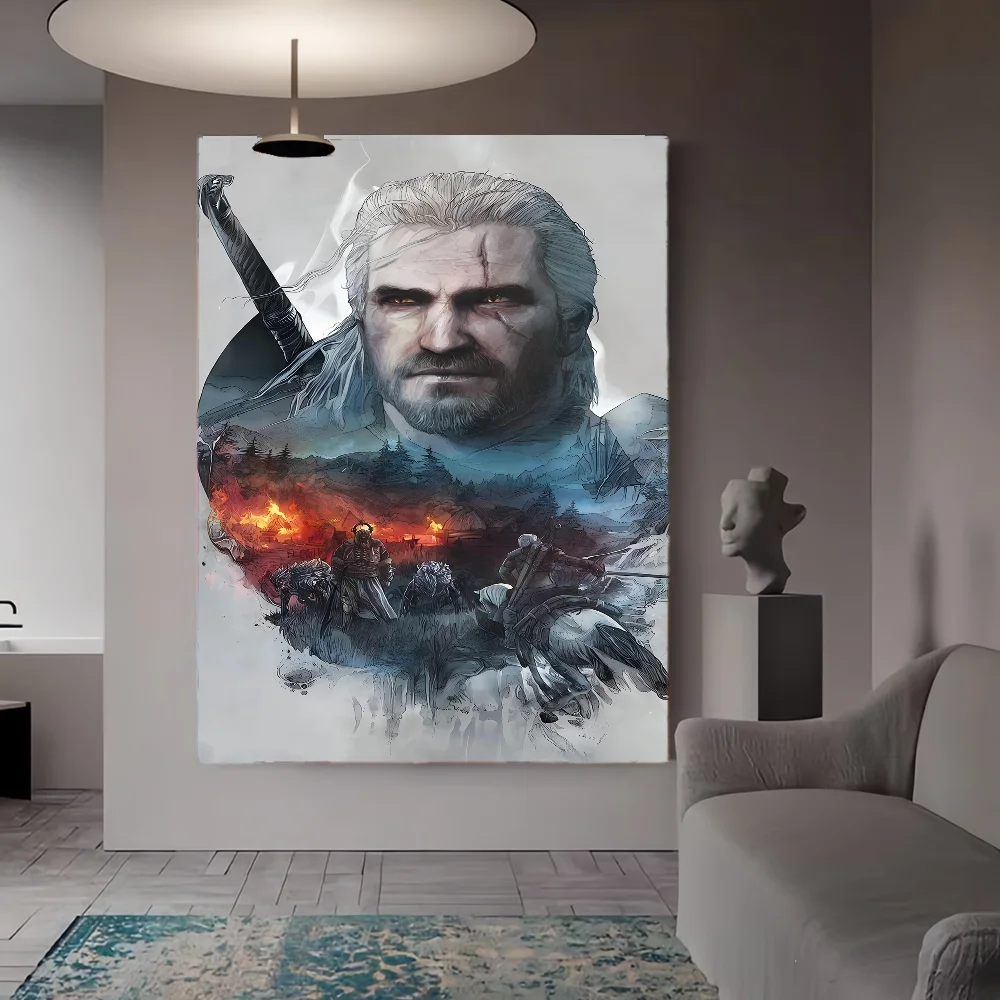لعبة W-Witchers فيلم لزجة الملصقات يتوهم الجدار ملصق لغرفة المعيشة زخارف للحانات اللوحة الزخرفية خمر