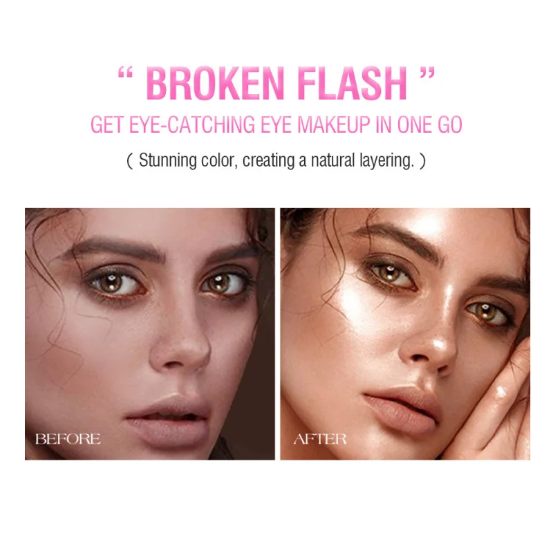 كريستال جيلي هايلايت ظلال العيون عصا سوبر لامعة متعددة الألوان ظلال العيون تسليط الضوء على عصا غالاكسي بريق عينيه