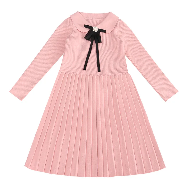 Big Girls Sweater Dress Fall Winter Knit Outfits School Dresses For Kids 6 8 10 -12 14 4 5 7 9 11 13 Year Long Sleeve Clothing