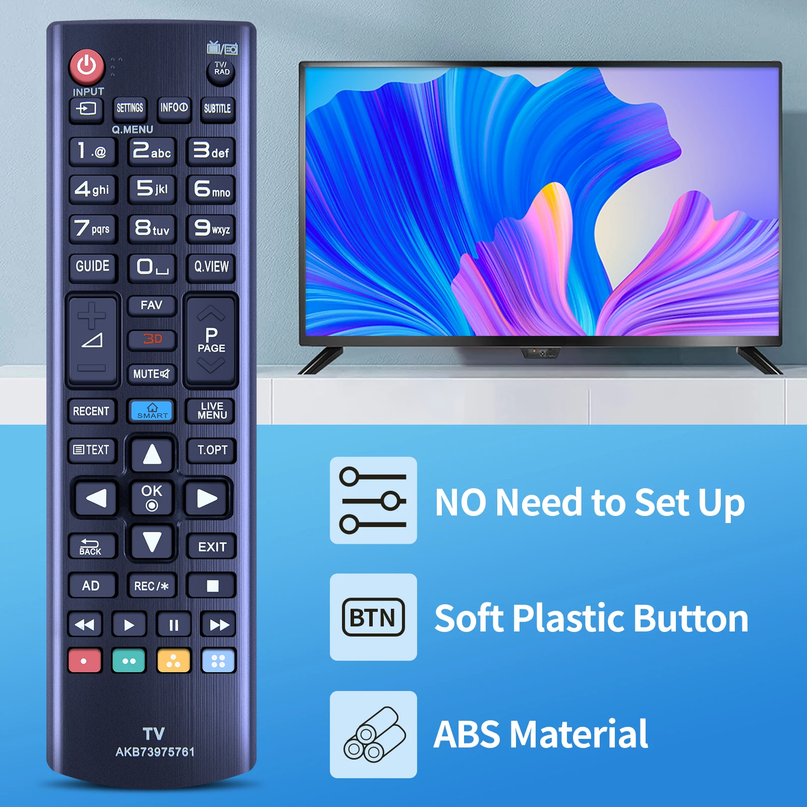АКБ 73975761   Пульт дистанционного управления для Smart TV 32LB650V 42LB670V 42LB671V 42LB679V 42LB700V 42LB730V 42LB731V 47LB670V 47LB671V