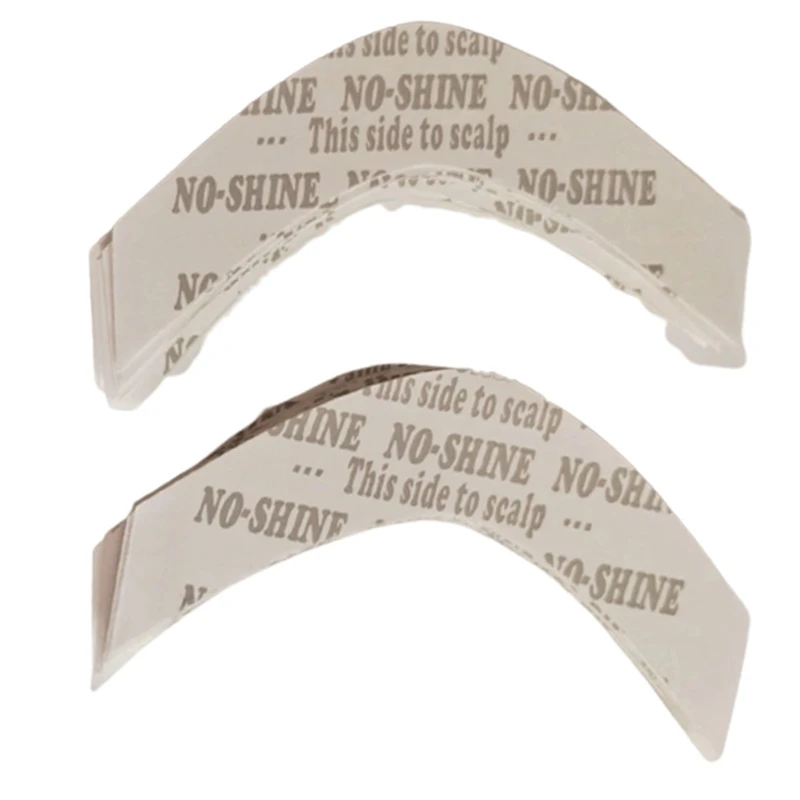 Tiras de extensión adhesivas dobles, cinta de cabello fuerte sin brillo, impermeable para tupé/pelucas de encaje, película en forma de CC, 72 unidades por lote