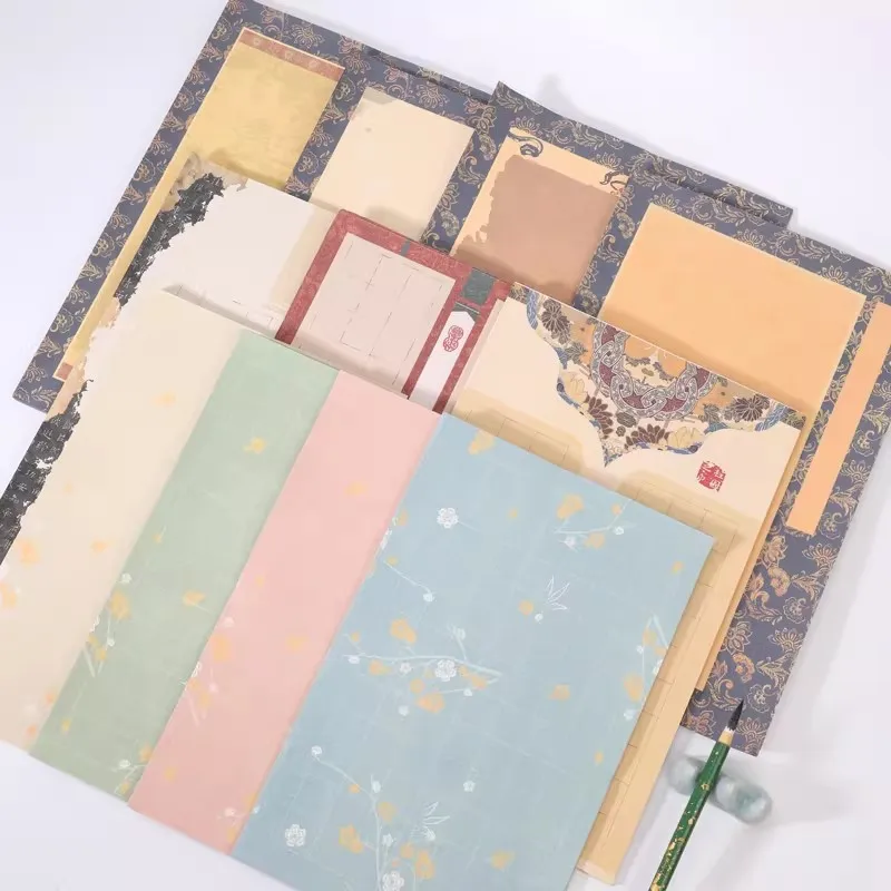 100 Sheets Calligraphy Practice Paper, Semi-Ripe Wax Dyed Xuan Paper, Traditional Chinese Rice Paper, Daily Writing Supplies