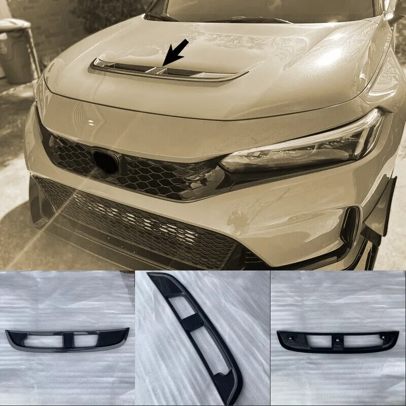

Carbon Fiber For Honda Civic FL5 Front Hood Vent Scoop Air Duct Replacement 1pcs car bodykits