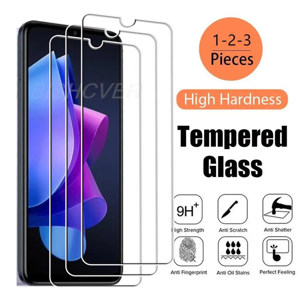 Tempered Glass For Tecno Camon 20 Premier 19 Neo 5G Pop 7 6 Spark 10 Pro 10C Go 2023 Pova 3 4 Neo 2 Screen Protector Film Cover