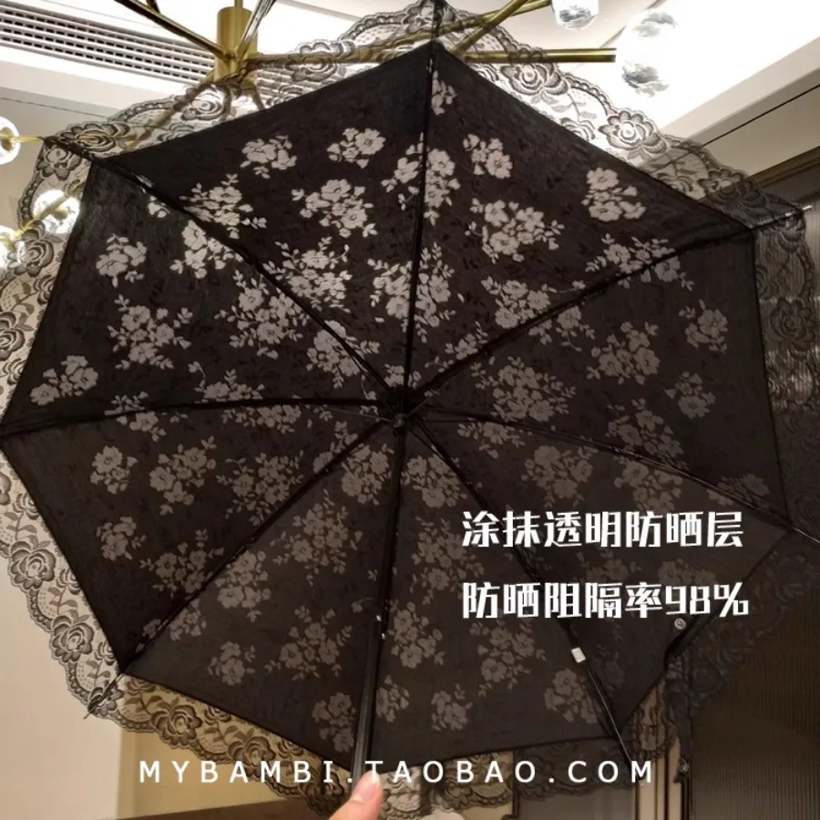 Women Umbrella Parasol Beach Garden Black Girls Umbrella Outdoor Mini Storage Windproof Uv Protection Quality Sombrinha Unbrella