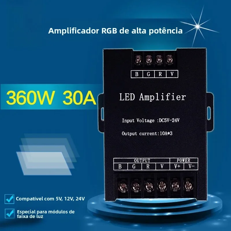 カラフルな-led-パワーアンプ-rgb-信号同期アンプ-30a-5v-2v-24v-ストリップライトアンプ-ブランドなし-x2njn0