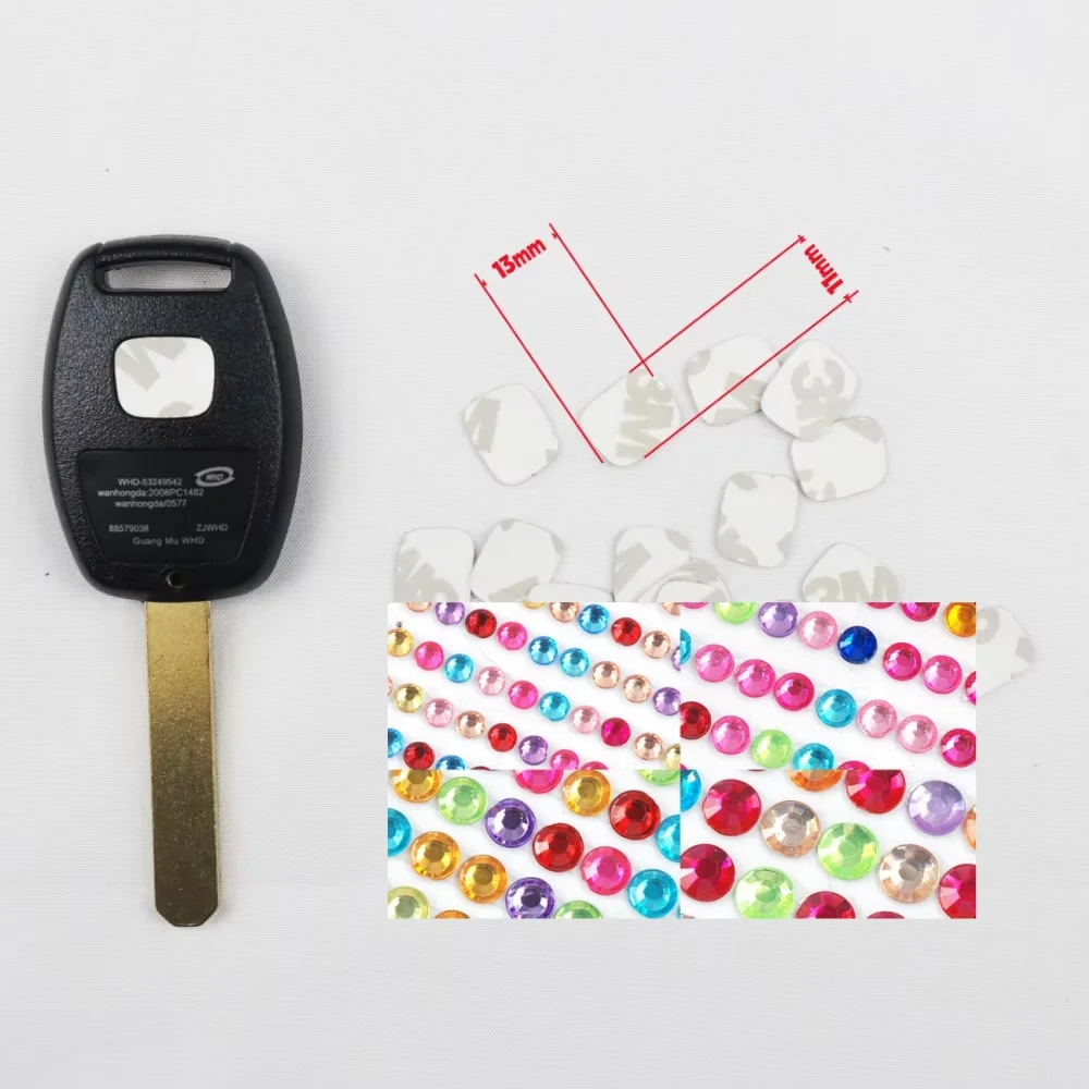 XCH Car key suitable decorative logo sticker car remote key accessory suitable for Honda series cars