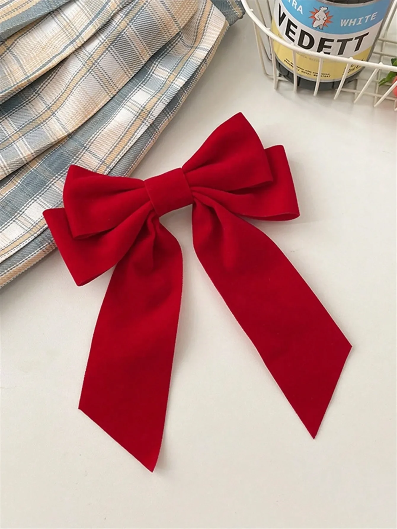 1 Hair clip for women Autumn-winter vintage velvet bow back hair clip Spring clip Hair accessories for girlfriend gifts suitable