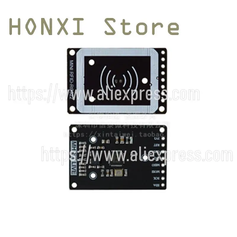 1PCS RC522 mini RFID radio frequency IC card module induction, speaking, reading and writing small size 13.56 MHZ