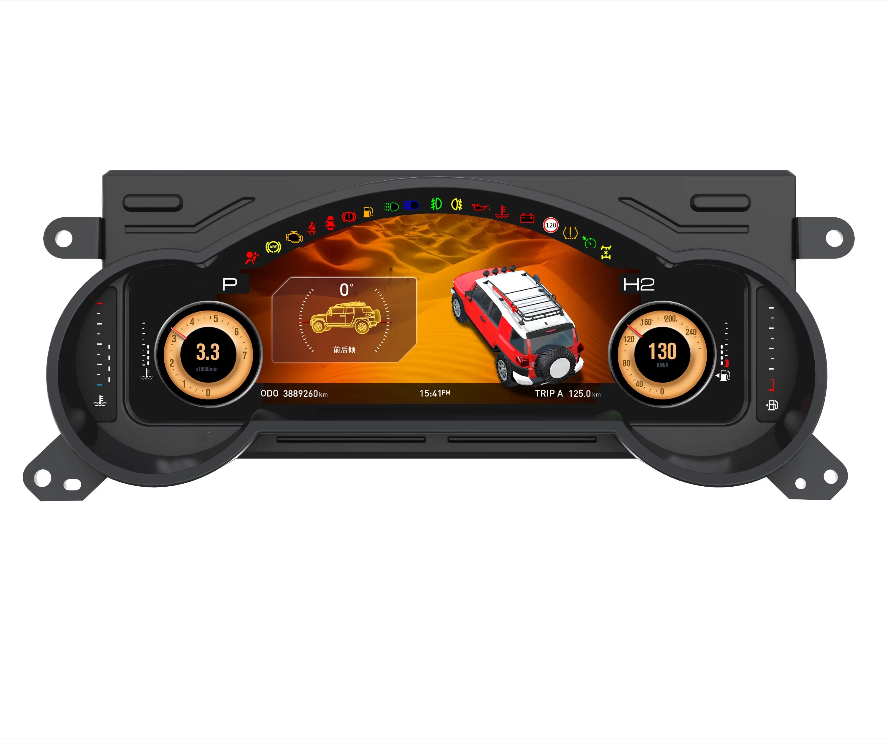 

Для Land Cruiser FJ (2007-2021) 12,3-дюймовый цифровой приборный щиток, спидометр, ЖК-дисплей, панель приборов