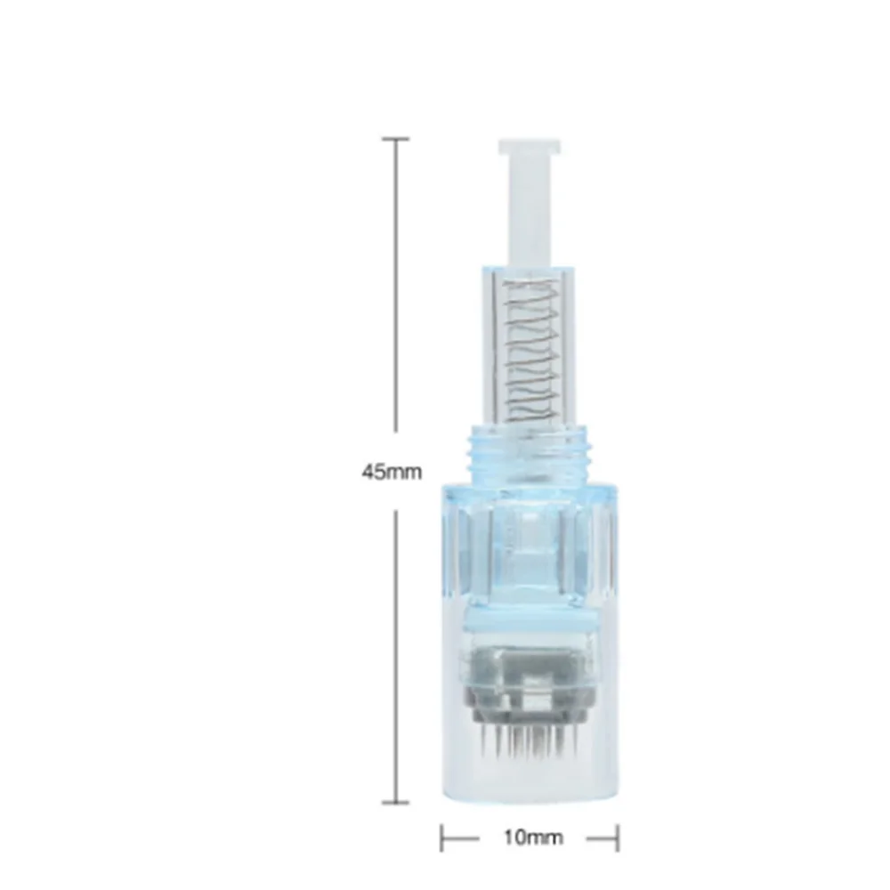 10/50/100 adet X5 Pen iğne kartuşu Microneedling kartuş iğne süngü X5 cilt bakım kalemi için yedek Microneedle