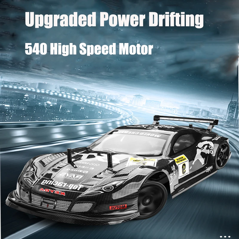 1/10 Big High Speed Full Proportional Radio Controlled Car Suspension 540 Motor Upgraded 2.4G RC Drifting Vehicle Model 50KM/H