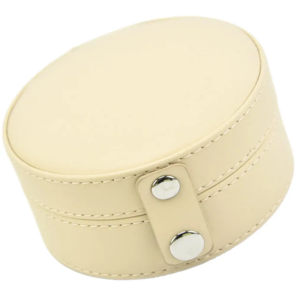 

Portable Jewelry Storage Box Large Round Multi-Grid Jewelry Organizer Travel Case for Rings Earrings Necklace Trinkets