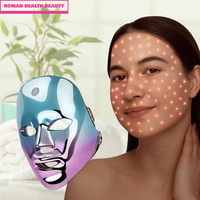 7 Color LED Face Mask Light Therapy USB Rechargeable Skin Care Beauty Device for Anti Aging Acne Wrinkles Home Spa Photon Mask