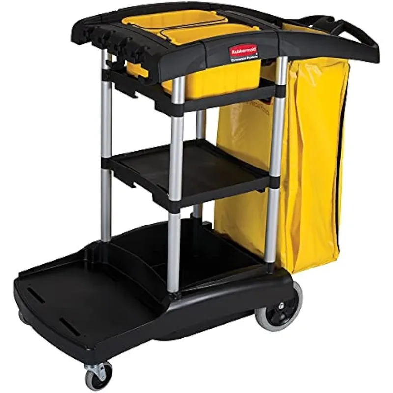 Commercial Products Housekeeping Service Cart , Black 38.